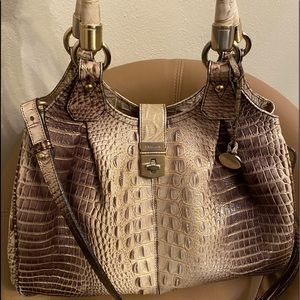 Brahmin Elisa Melbourne Satchel Tri-color satchel